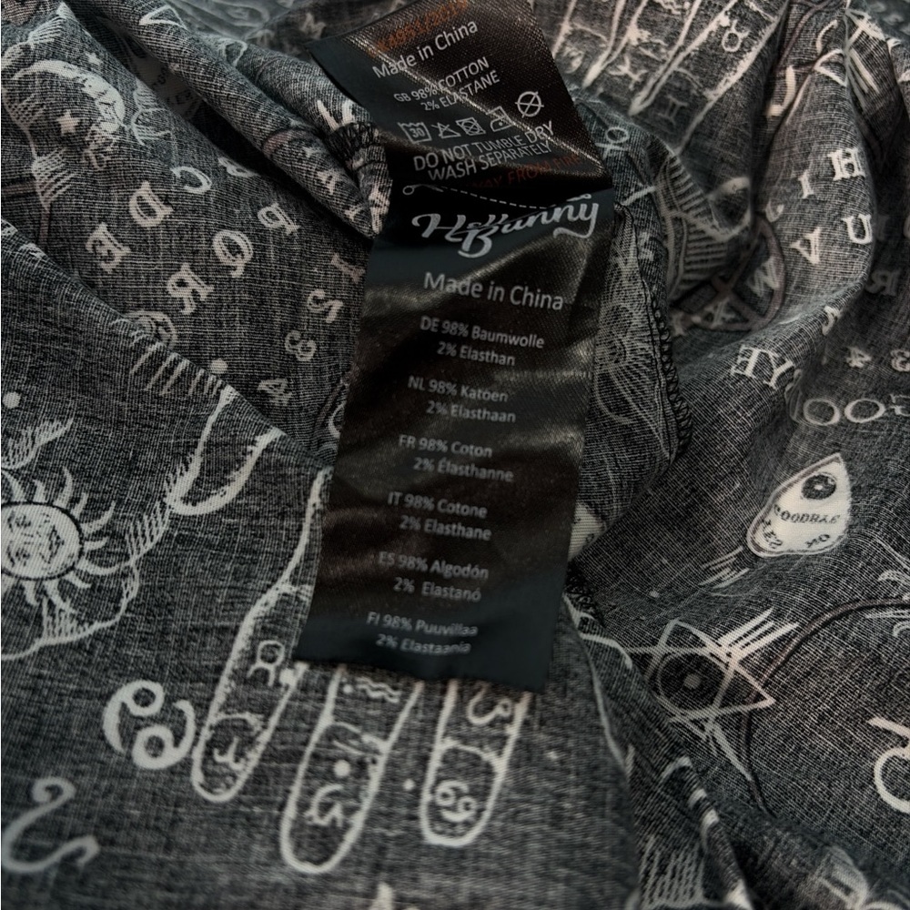 Teens Hell Bunny Ouija Mini Dress Size Xl - Picture 5 of 5